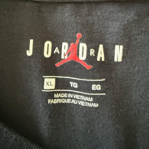 Jordan Stencil Black T-shirt Mens XL - Picture 4 of 5